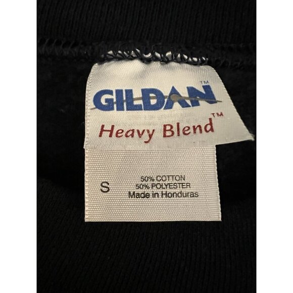 Vintage Y2K Michigan scripted embroidered blue sweatshirt sz S preppy Gildan - Picture 4 of 6